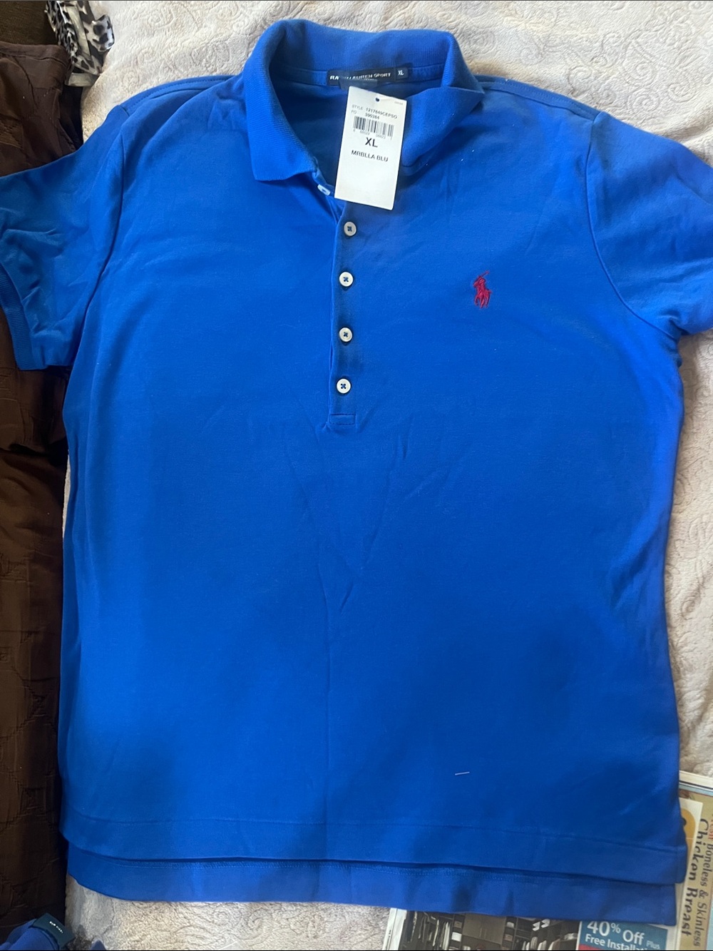 Ralph Lauren Blue Polo with Red Pony